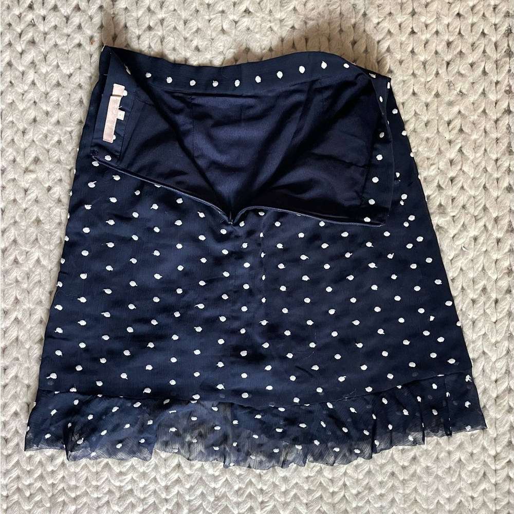Hutch for Anthropologie Navy Polka Dot Women's Skirt - Picture 3 of 5